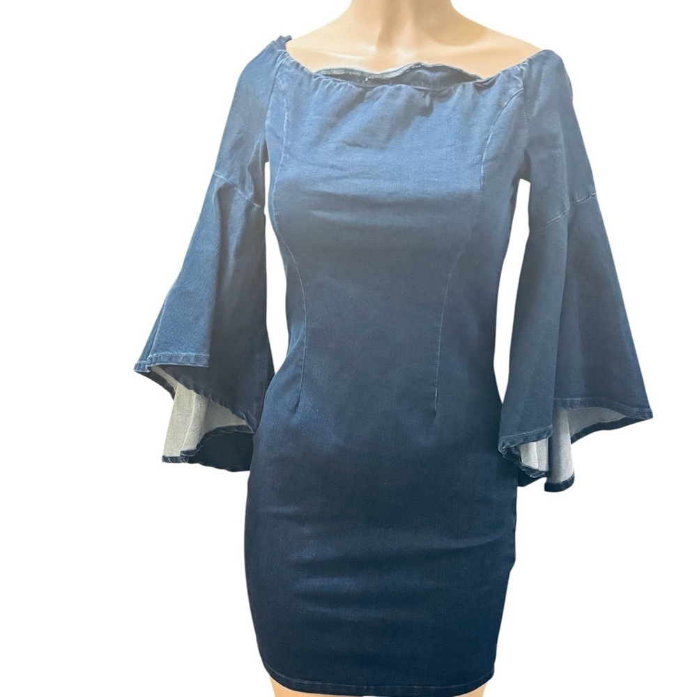 Venus Denim Sleeve Detail Dress